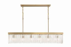 Emo-5407-mg Crystorama Emory 6-light Chandelier In Modern Gold