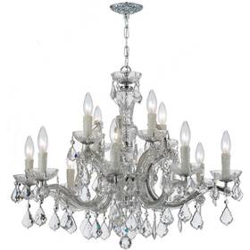 4379-ch-cl-saq Crystorama Lighting Maria Theresa - Twelve Light Chandelier In