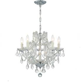 4405-ch-cl-saq Crystorama Lighting - Six Light Mini Chandelier Maria