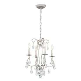 5014-os-cl-mwp Crystorama Lighting - Four Light Mini Chandelier Ashton