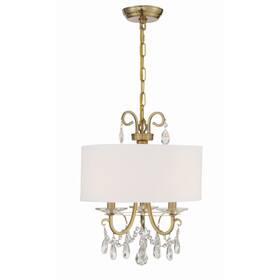 6623-vg-cl-saq Crystorama Lighting - Three Light Chandelier Othello 3
