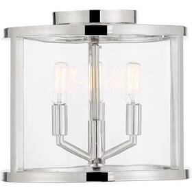 Dev-b8003-pn Crystorama Lighting Ceiling - Three Light Mount Devon 3
