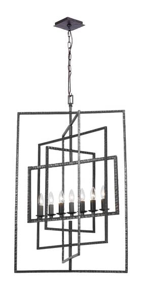 339-rs Crystorama Lighting Group 339 Steel Capri 7-light 24 Inch W Chandelier