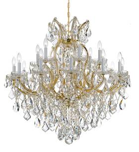 4418-gd-cl-i Crystorama Lighting Group 4418-cl-i Maria Theresa 19 Light 38 Inch W - Gold