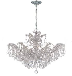 4439-ch-cl-saq Crystorama Lighting Group 4439-cl-saq Maria Theresa 6 Light 27 Inch W - Chrome