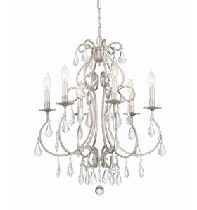 5016-os-cl-mwp Crystorama Lighting Group 5016-cl-mwp Ashton 6 Light 22 Inch W Crystal - Silver