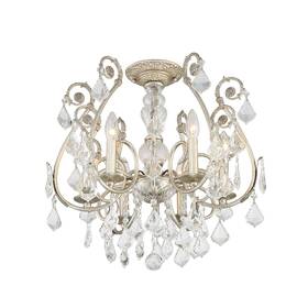 5115-os-cl-mwp Crystorama Lighting Group Ceiling 5115-cl-mwp Regis 6 Light 20 Inch W - Silver