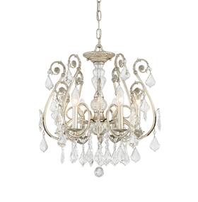 5115-os-cl-saq Crystorama Lighting Group 5115-cl-saq Regis 6 Light 20 Inch W Crystal - Silver