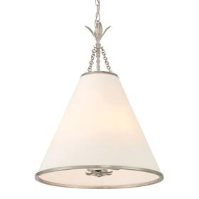 564-sa Crystorama Lighting Group 564 Broche 4 Light 18 Inch W Pendant - Silver 564-sa Crystorama Lighting Group 564 Broche 4 Light 18 Inch W Pendant - Silver