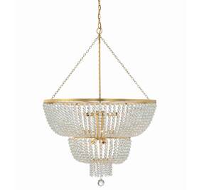 612-ga Crystorama Lighting Group 612 Rylee 12 Light 32 Inch W Crystal - Gold
