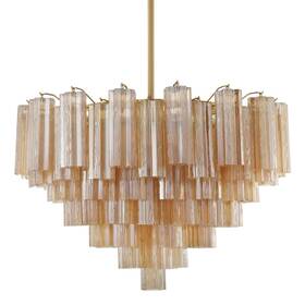 Add-316-ag-am Crystorama Lighting Group Add-316-am Addis 16 Light 32 Inch W - Brass