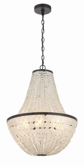 Bri-3006-db Crystorama Lighting Group Bri-3006 Bronze Brielle 6-light 18 Inch W Empire Chandelier