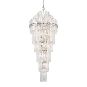 Hay-1419-pn Crystorama Lighting Group Hay-1419 Hayes 31 Light 24 Inch W Crystal - Nickel