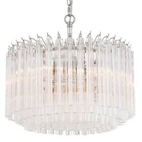 Lof-5005-pn Crystorama Lighting Group Lof-5005 Lofton 5 Light 18 Inch W Pendant / - Nickel