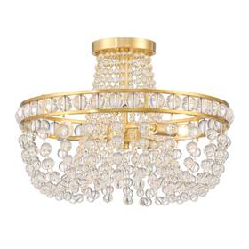 Crystorama Lighting Group Sev-1800-ag Sev-1800 Seville 3 Light 17 Inch W - Brass