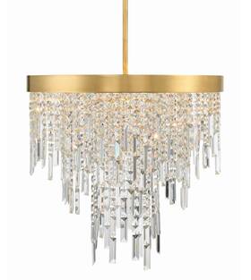 Win-216-ga-cl-mwp Crystorama Lighting Group Win-216-cl-mwp Winfield 6 Light 24 Inch W - Gold