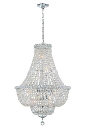 Ros-a1009-ch-cl-mwp Crystorama Lighting - Nine Light Chandelier Roslyn 9