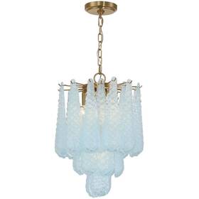 Oll-6004-ag-bl Crystorama Ollie Pendant Aged Brass