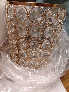 Zyl003g-3 Cuaulans 3 Pk Crystal Pendant Lights Rose Color Kitchen Island Lighting
