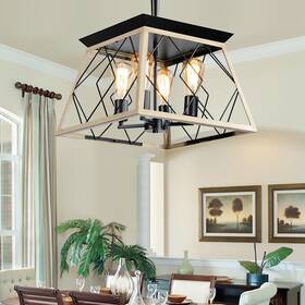 Cusp Barn 768596090637 4-light Farmhouse Chandeliers Rustic Pendant Light