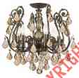 5114-eb-gt-mwp Cut Teak Hand 6 Light Crystal Regis Semi-flush 5115-eb-gt-mwp Golden Crystorama