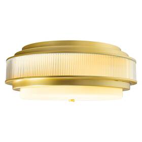 1567c18-4-602 Cwi Lighting Valdivia 4 Light Flush Mount Satin Gold/frosted -