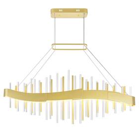 Cwi Lighting 695320028300 Millipede Integrated Led 40in Satin Gold Chandelier -
