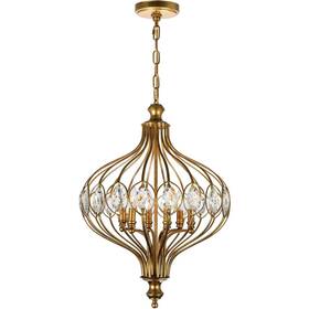 9935p19-6-182 Cwi Lighting Open Box Altair Chandelier Antique Bronze