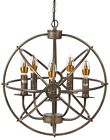 Cy-dd-tc1 Neutype Globe Chandelier With Lights Oil Rubbed Bronze New