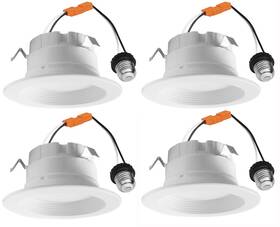 Lc8rt3-eco-b Cybertech Lighting Lc8rt3-eco-b/cct/4pk 8w 3 Inch Led Baffled Recessed Downlight Lamp Dimmable 500 L