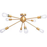 D0005-8xg Kostomo Light Sputnik Chandelier Brushed Gold Brass Rustic 691163680958