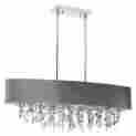 Dai-pic326hc-pc-sv Pic326hc-pc-sv Dainolite Picabo 7-light Horizontal Crystal Chandelier Silver 065214387002