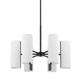 Cea-246c-mb Dainolite Cea-246c Cleta 6 Light 24 Inch W Chandelier - White