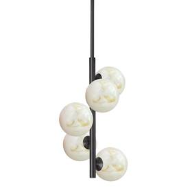 Gva-175p-mb Dainolite Gva-175p Giovanna 5 Light 11 Inch W Multi Pendant - Matte Black /