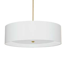 Hel-304p-agb-wh Dainolite Hel-304p Helena 4 Light 30 Inch W Pendant - Brass