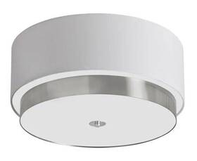 Lar-143fh-sc Dainolite Larkin 14ft Flush Mount Satin Chrome/white Shade -