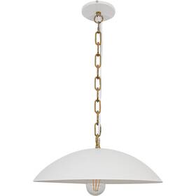 Ofe-151p-mw-agb Dainolite Lighting Ofelia Pendant Matte White/aged Brass