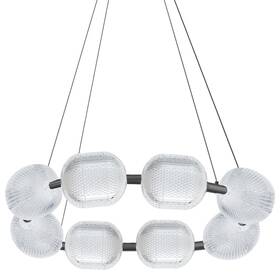 Pri-3256ledp-mb Dainolite Pri-3256ledp Peri 32 Inch W Led Ring Chandelier - Black