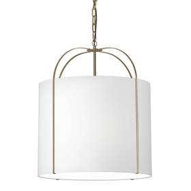Qcy-221p-gld-wh Dainolite Qcy-221p Quincy 3 Light 22 Inch W Pendant - Gold
