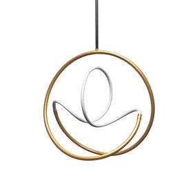 Ryn-2427ledp-gld-mb Dainolite Ryn-2427ledp Raelynn 25 Inch W Led Abstract Pendant - Gold