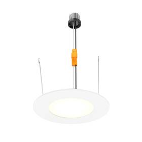 Dals Lighting 775902013303 6 Inch Round Retrofit Led Recess Panel Light Dimmable Ceiling Whi