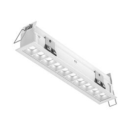 Msl10-3k-awh Dals Lighting Msl10-3k Msl Recessed 13 Inch W Linear Ten Light Canless - White