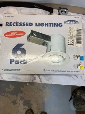 30604-wh6 Davison Lighting 627442012547 6 Pk Recessed Rl