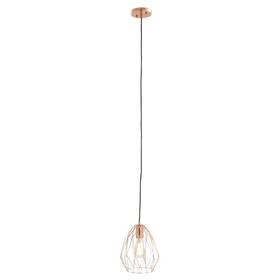 H-59254 Deco 79 59254 Metal Pendant Light Cooper Color With Bulb 10 Inch W / 90 H