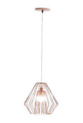 Deco 79 758647586547 58654 Diamond-shaped Iron Pendant Lamp Bronze