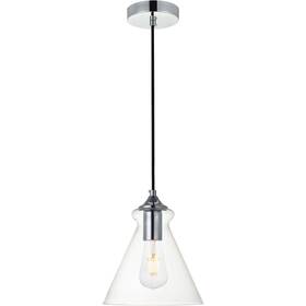 12731-ci1 Decovio Gwynedd 1 Light 7.9 Inch Chrome Pendant Ceiling