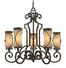 4235-288 Deep Bronze Light Atterbury Flax - Mint Chandelier Lavery Minka Iron 5