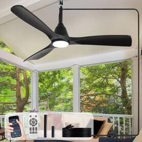 Ws-fpz212-42c-bk Depuley Outdoor Ceiling Fan With Lights 42 Inch Black Gazebo Fans Hang