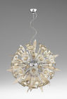 06598 Design Glass Cyan Sphere Blown Starburst Light Remy 16 Organic