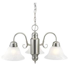 511543 Design House 044321511548 Millbridge 3-light Satin Nickel Chandelier